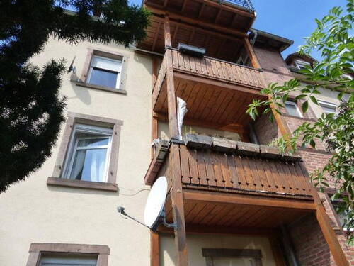 Balkonseite - Zentrumsnahe 3-ZW mit Balkon - vermietetes Objekt in Lahr