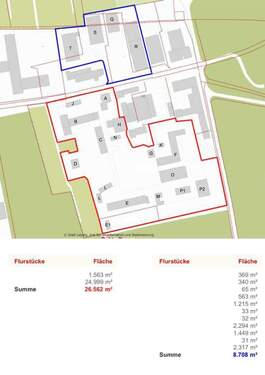 Legende, Flurkarte gesamt - 