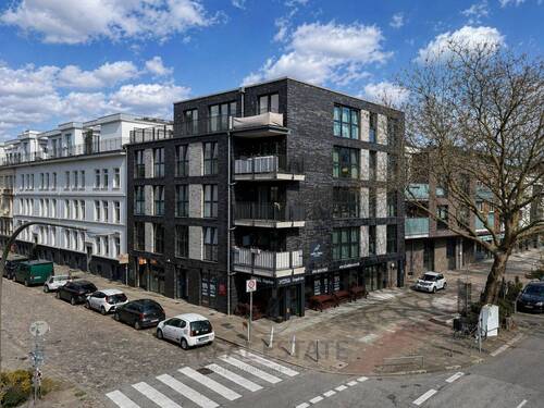 Titelbild - Penthouse-Wohnung im 4. OG mit 2 Zimmern in Hamburg-Eilbek