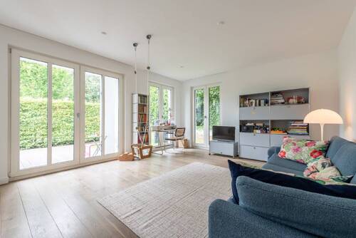Wohnzimmer - Etagenwohnung mit 123,00 m² in Hamburg zum Kaufen