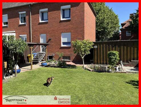 Hintere Hausansicht - 5 Zimmer Reihenendhaus zum Kaufen in Emden