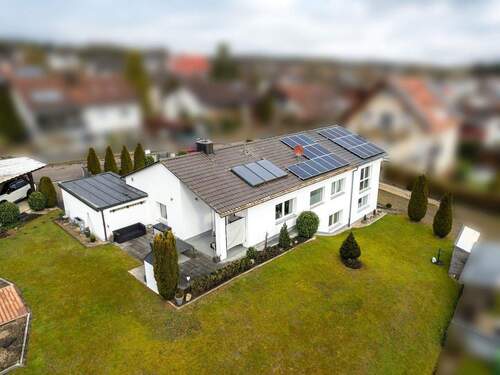 Draufsicht S-N - Einfamilienhaus mit 237,00 m&sup2; in Reichertshausen - Steinkirchen zum Kaufen