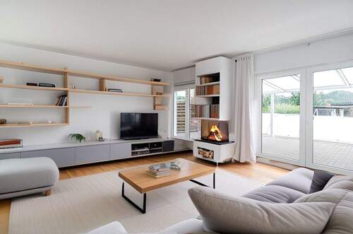 Wohnzimmer-Homestaging - 