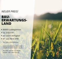 Gelegenheit: Bauerwartungsland in ländlicher Lage - Königsmoos Ludwigsmoos