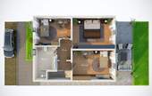 Beispielgrundriss - Obergeschoss (nach Umbau) - 