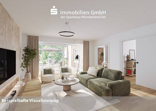 Wohnzimmer - Einfamilienhaus mit 162,00 m&sup2; in Beckum / Neubeckum zum Kaufen