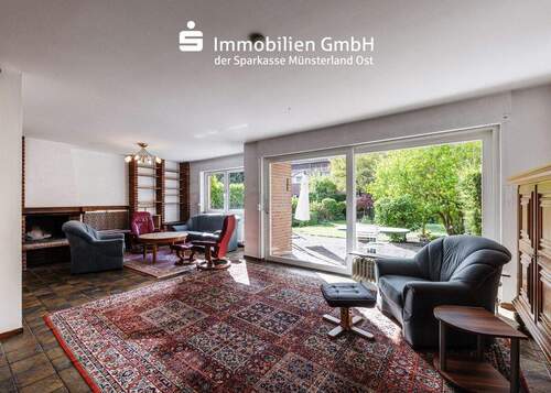 Wohnzimmer - 7 Zimmer Reihenmittelhaus in Münster