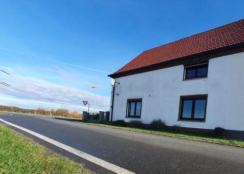 Straßenansicht - 5 Zimmer Doppelhaushälfte in Zschepplin