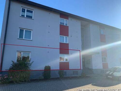 Ansicht - 3-Zimmer-Eigentumswohnung im EG mit EBK, Balkon und PKW-Einzelgarage