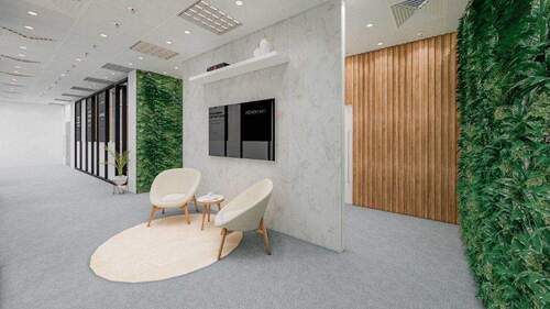 Aufenthaltsbereich - Büro zur Miete in Neuss