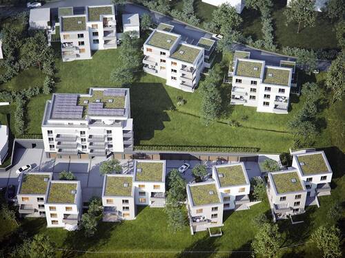 Illustration Grundstück von Westen - 