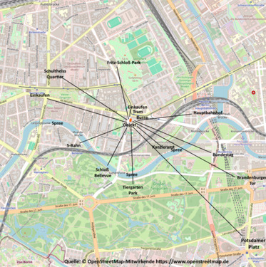 Umgebungskarte - 1 Zimmer Etagenwohnung zum Kaufen in Berlin