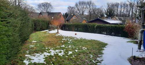 Gartenseite Terrasse - 3 Zimmer Bungalow in Bliedersdorf