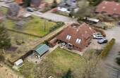 Drohne Garten Haus - Einfamilienhaus am Rande von Tostedt und dennoch zentral