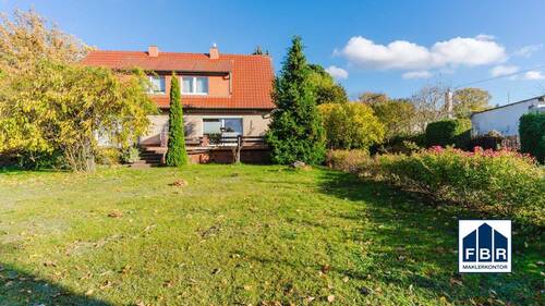 Gartenansicht - 3 Zimmer Doppelhaushälfte in Schwerin