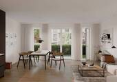 Visualisierung Wohnzimmer - 2 Zimmer Terrassenwohnung in Berlin