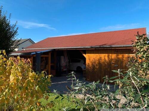 Doppelcarport inkl. Werkstatt - 