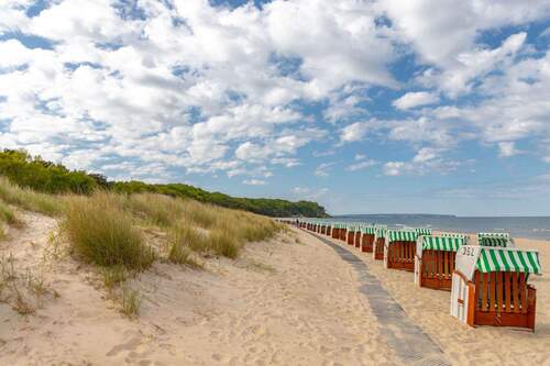 Der saubere Ostseestrand in Baabe - 