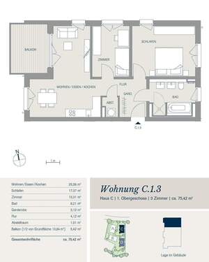 Die Wohnung D 1.3 - 