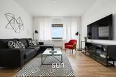 WOHNZIMMER (visualisiert) - WOHNEN, WO DER BLICK FREI IST - Ihr 2-Zimmer-Weitblickoase in Pfungstadt