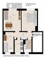 Grundriss - 3 Zimmer Etagenwohnung in Dessau-Roßlau