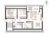 Visualisierter Grundriss Wohnung 11 - Eifelweg 20, Fuldabrück-Bergshausen - 