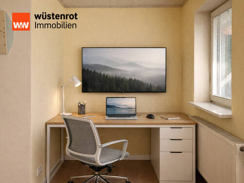 Gartengeschoss Homeoffice mit Ausblick - 