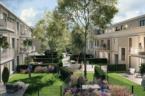 Idyllischer grüner Innenhof - Etagenwohnung mit 58,70 m² in München zum Kaufen
