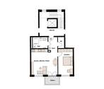 Grundriss W5 im 1. OG.jpg - Sieht gut aus für Sie! Top-2-Zimmer-Neubau-Whg. mit Balkon, Duschbad, Abstellraum, großzügig belichtet, barrierefrei und mit Komplett-Ausstattung!