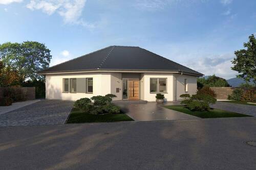 Ansicht Eingang - DER ETWAS ANDERE BUNGALOW - 430.900,00 EUR Kaufpreis, ca.  126,70 m² Wohnfläche
