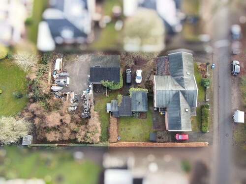 Draufsicht - Grundstück in Klein Nordende