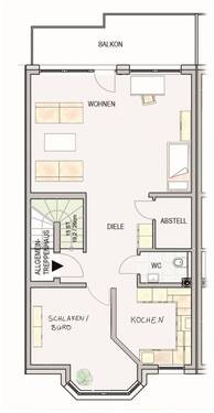 Grundris untere Ebene - 