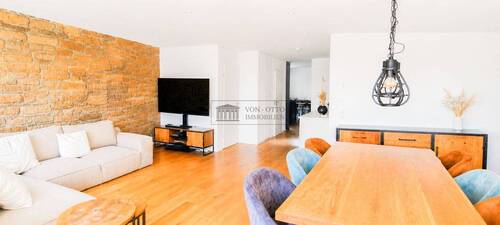 Offener Wohn-Esszimmer Bereich - 3 Zimmer Etagenwohnung in Langenfeld