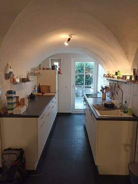 Küche zur Terrasse - 3 Zimmer Etagenwohnung zur Miete in Bad Aibling