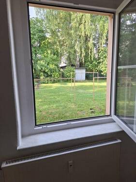 Blick aus dem Küchenfenster - 3 Zimmer Etagenwohnung in Seifhennersdorf