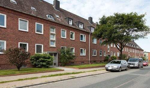 Ansicht vorne - Ruhige 1-Zimmer-Whg. in der Brüggemannstr. 58 Husum