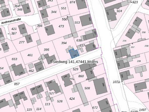 Flurkarte - Etagenwohnung mit 132,00 m&sup2; in Moers zum Kaufen