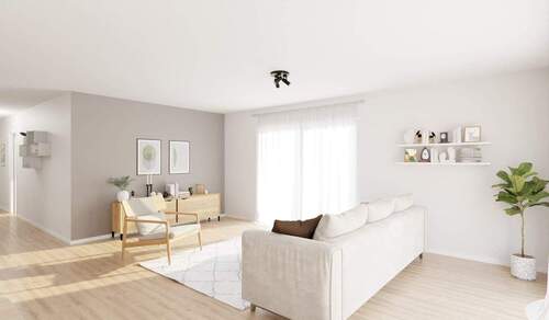 Lichtdurchfluteter Wohnbereich dank bodentiefer Fenster - Etagenwohnung mit 114,60 m&sup2; in Germersheim zum Kaufen