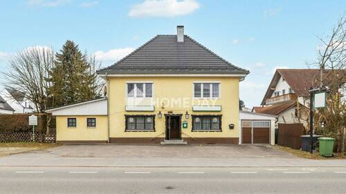 Außenansicht 1 - Charmantes Einfamilienhaus mit Gewerbefläche in Neufahrn (Niederbayern)