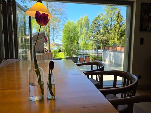 Blick auf die Terrasse Ist - 