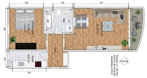 Bild 15 - 2 Zimmer Etagenwohnung in Waldheim