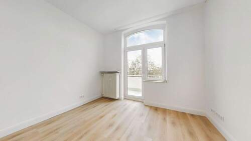 Schlafzimmer - Altbau trifft Moderne - sanierte 2-Zimmer-Wohnung in Düsseldorf Bilk!