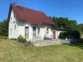 Ansicht Haus mit Terrasse - 4 Zimmer Einfamilienhaus in Quitzdorf am See
