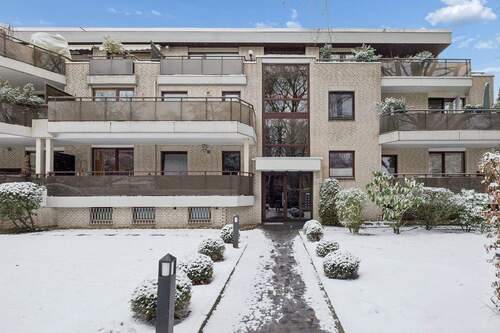 Frontansicht - Vermietete 2-Zimmer-Wohnung mit Balkon, Terrasse und TG-Stellplatz in Toplage Marienthal