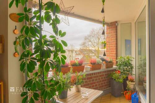 Loggia Seite - Etagenwohnung mit 69,50 m&sup2; in Erkelenz zum Kaufen