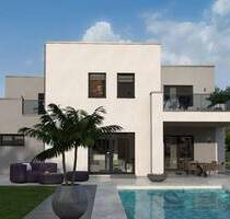 Kubisches Einfamilienhaus im Bauhaus-Stil inkl. Carport - Schiffweiler