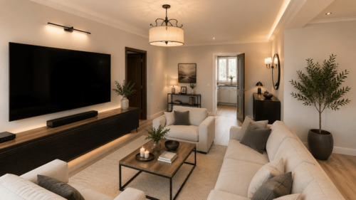 Wohnzimmer/Unverbindliche Illustration - 