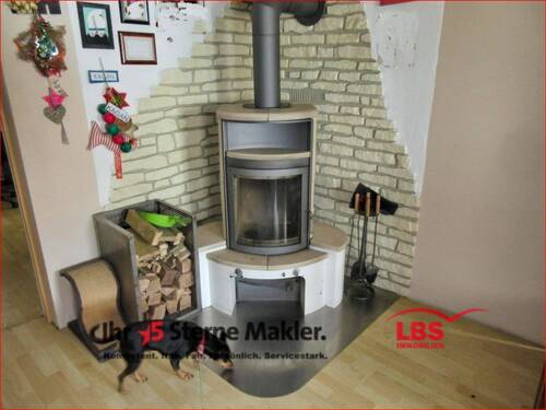 Kaminofen im Wohnzimmer - 