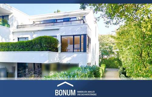 Blick auf den Balkon - Großzügige 4,5 Zimmer-Designwohnung (ca. 163 m²) mit Sonnenbalkon & TG-Stellplatz in Bestlage