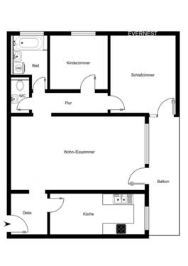 Wohnung im 2. Obergeschoss - 
